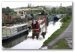 Crane Lift at Gallows Bridge Moorings Shipley