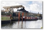 Road transport at Gallows Bridge Moorings Shipley